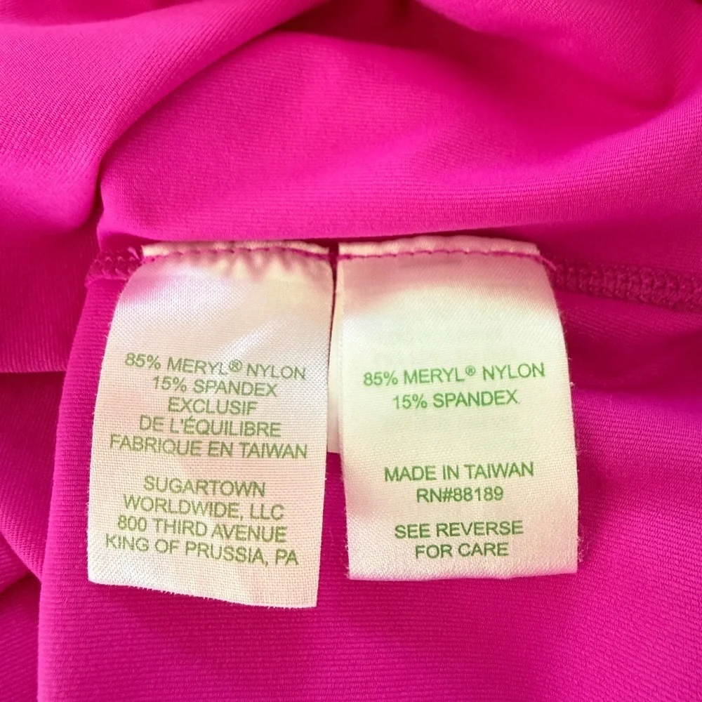 Lilly Pulitzer Hot Pink Quarter-Zip Long Sleeve Top - Picture 7 of 7